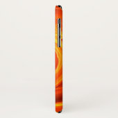 GOLDEN LEAF, schwarz-orange gelb Case-Mate iPhone Hülle (Hinten/Links)