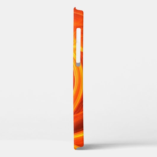 GOLDEN LEAF, schwarz-orange gelb Case-Mate iPhone Hülle (Rückseite / Links)