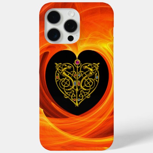 GOLDEN LEAF, schwarz-orange gelb Case-Mate iPhone Hülle (Rückseite)
