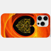 GOLDEN LEAF, schwarz-orange gelb Case-Mate iPhone Hülle (Rückseite (Horizontal))