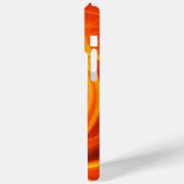 GOLDEN LEAF, schwarz-orange gelb Case-Mate iPhone Hülle (Rückseite / Links)