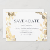 Golden Leaf Wreath Paradies für Kletterhexen: Save The Date (Vorne/Hinten)