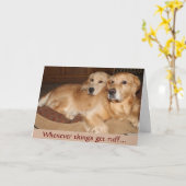 Golden Lean on Me Förderung Karte (Gelbe Blume)