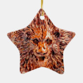 Golden Leo Keramik Ornament (Hinten)