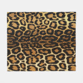 Golden Leopard 🐆 Fleecedecke (Vorderseite (Horizontal))