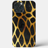 Golden Leopard Print Case-Mate iPhone Hülle (Rückseite)