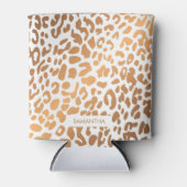 Golden Leopard Print Dosenkühler (Vorderseite)