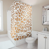 Golden Leopard Print Duschvorhang (Beispiel)