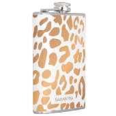 Golden Leopard Print Flachmann (Rechts)