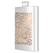 Golden Leopard Print Flachmann (Links)