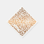 Golden Leopard Print Serviette (Ecke)