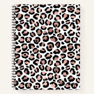 Golden Leopard Spiral Notebook Notizblock