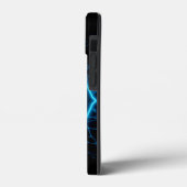 Golden Letter C mit Blue Electric Decorative Case-Mate iPhone Hülle (Rückseite / Links)