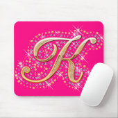 Golden Letter K - Mousepad (Mit Mouse)