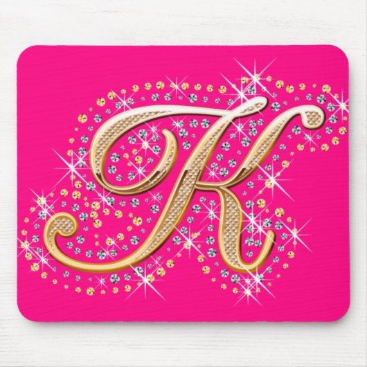 Golden Letter K - Mousepad (Vorne)