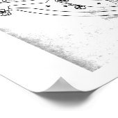 Golden Letterpress Teile Plakat groß und lesbar (Ecke)