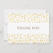 Golden Liebe Herzlichen Dank Dankeskarte (Vorderseite)