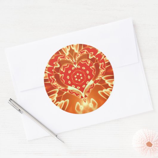 GOLDEN-LIEBE RUNDER AUFKLEBER (Umschlag)