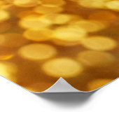 Golden Light Bokeh Abstrakter Hintergrund Poster (Ecke)