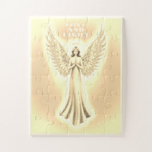 Golden Light Healing Engel 30 Piece Puzzle (Vertikal)