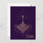 Golden Light Ornament Lugano Postkarte (Vorne/Hinten)