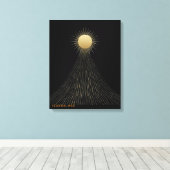 Golden Light Path Himmels Kunst Leinwand Geschenk (Insitu (Holzboden))