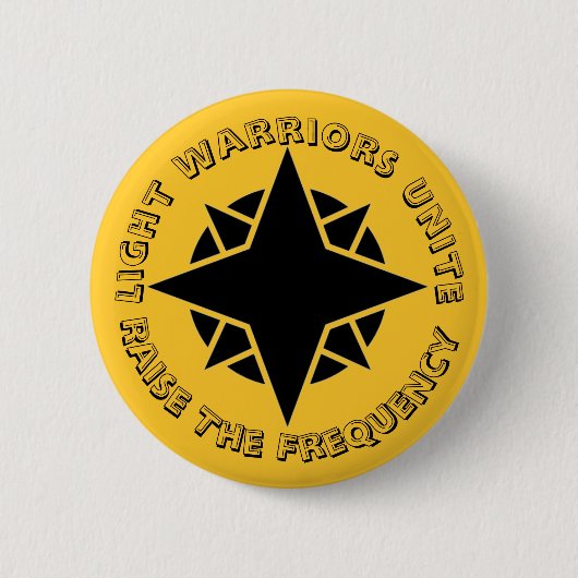 Golden Light Warriors Unite Button (Vorderseite)