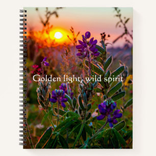 Golden Light Wild Spirit Cozy Ästhetik  Notizblock