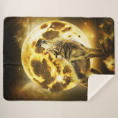 Golden Lightning Wolf Sherpadecke (Vorderseite (Horizontal))