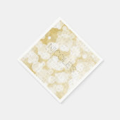 Golden Lights Gold Glam Moderne JEDES EREIGNIS Maß Serviette (Ecke)