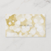 Golden Lights Gold Glam Modernes Glam Party Custom Visitenkarte (Vorderseite)