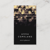 Golden Lights Vertikal Visitenkarte (Vorderseite)