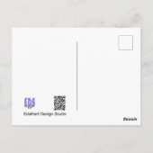 Golden Lights Weihnachten HINZUFÜGEN IHR FOTO Post Postkarte (Rückseite)