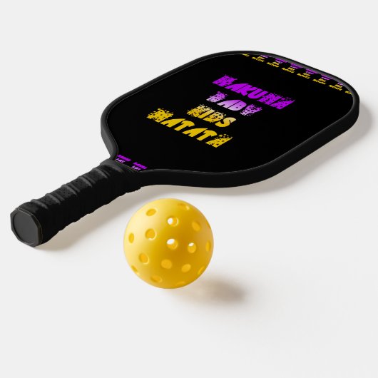 Golden Lila Baby Kids Hakunamatata Fun Abenteuer Pickleball Schläger (Ablage2 )