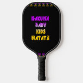 Golden Lila Baby Kids Hakunamatata Fun Abenteuer Pickleball Schläger (Vorderseite)