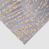 Golden Lila Luxe Glitzer Zebra     Seidenpapier (Detail)