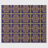 Golden Lilac Blume Geschenkpapier (Flach)