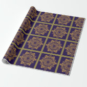 Golden Lilac Blume Geschenkpapier (Ungerollt)