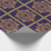 Golden Lilac Blume Geschenkpapier (Ecke)