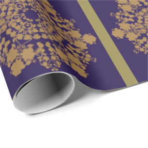 Golden Lilac Blume Geschenkpapier