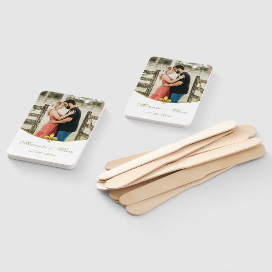 Golden Lilie Foto Hand Fan Fächer (Non-assembled)