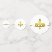 Golden Lilie Polterabend Table Confetti Konfetti (Vorderseiten)