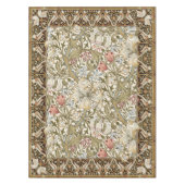 Golden Lilies Birds William Morris Pattern Tischdecke (Vorderseite)