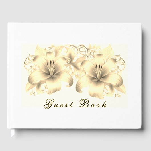 Golden Lilies Gästebuch (Vorderseite)