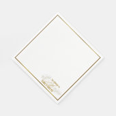 Golden Lilies theme Erwachsene Party Serviette (Ecke)