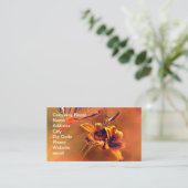 Golden Lilies Visitenkarte (Stehend Vorderseite)