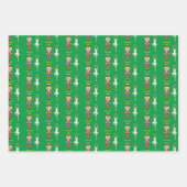 Golden Lily Blume, Nutcracker und Balletttänzer Geschenkpapier Set (Vorderseite 3)