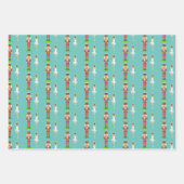 Golden Lily Blume, Nutcracker und Balletttänzer Geschenkpapier Set (Vorderseite 3)