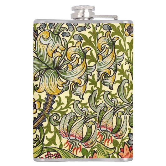 Golden Lily Coordinates Flachmann (Rückseite)