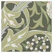 Golden Lily Forrest Grün William Morris Stoff (Nahaufnahme)